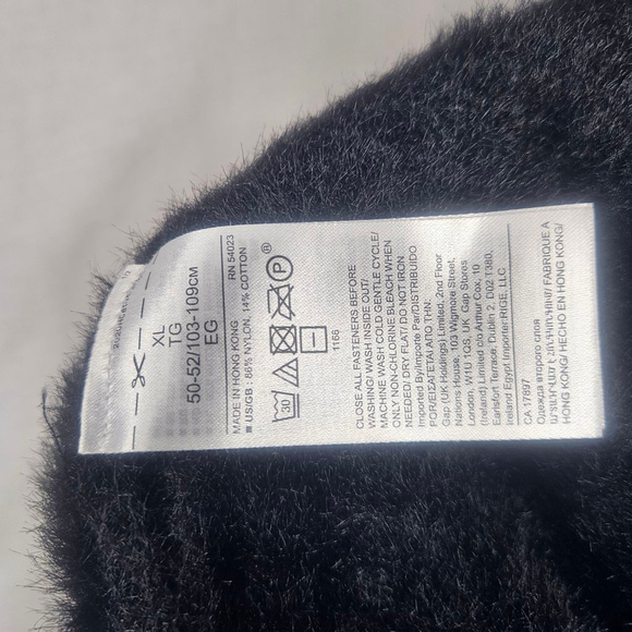 Banana Republic NWOT Black Eyelash Fuzzy Sweater Button Detail Retail - Picture 8 of 9
